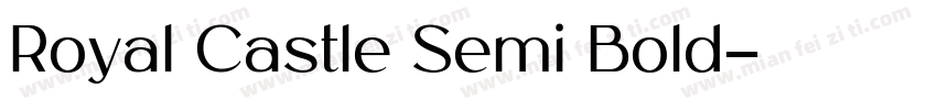 Royal Castle Semi Bold字体转换